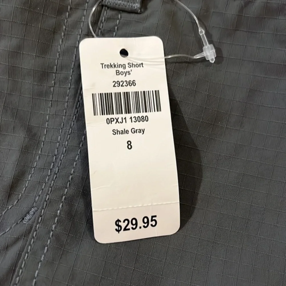 NWT L.L. Bean Boys Cargo Trekking Shorts in Slate Grey 8​